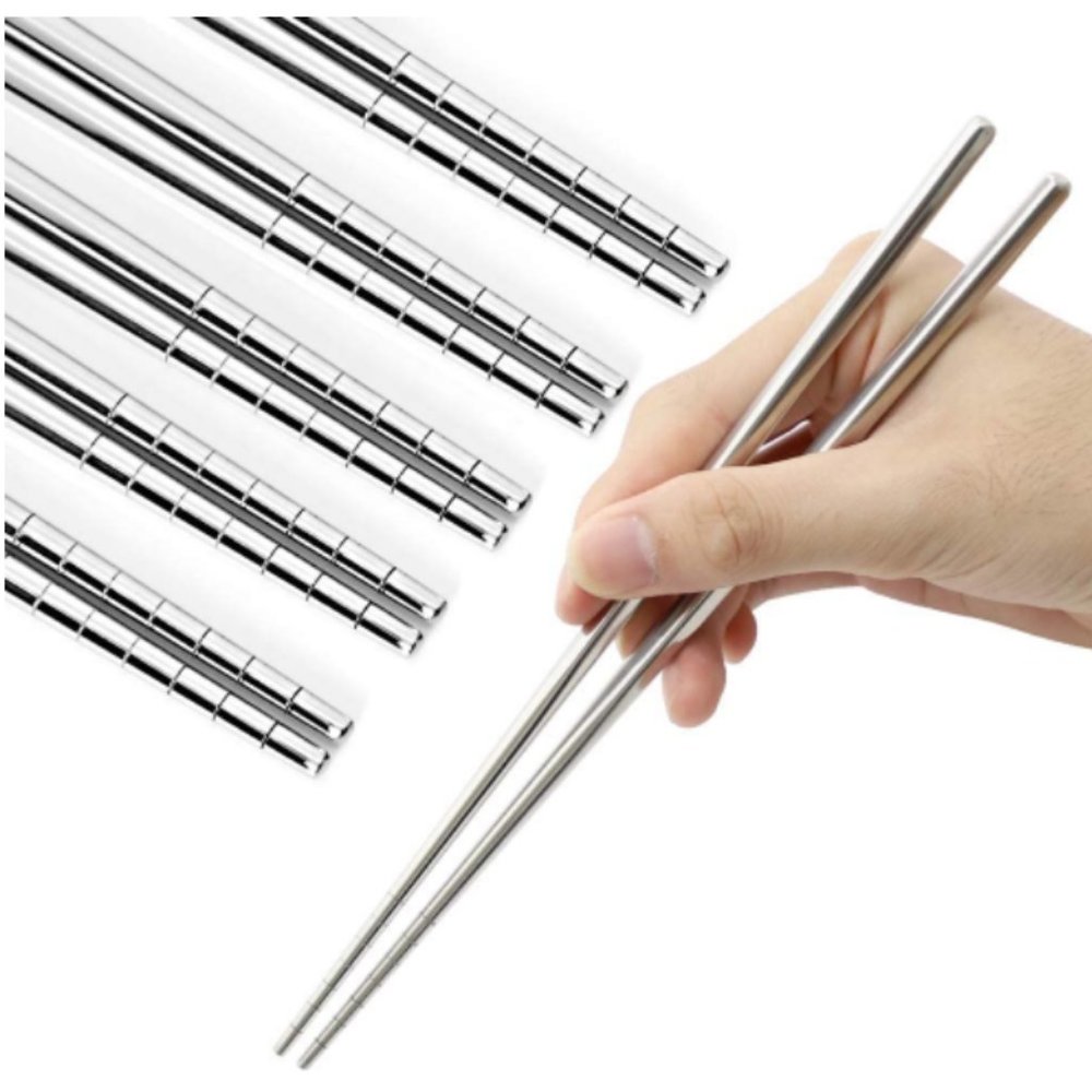 Stainless Steel Chopsticks Reusable Multicolor Lightweight 304 Metal
